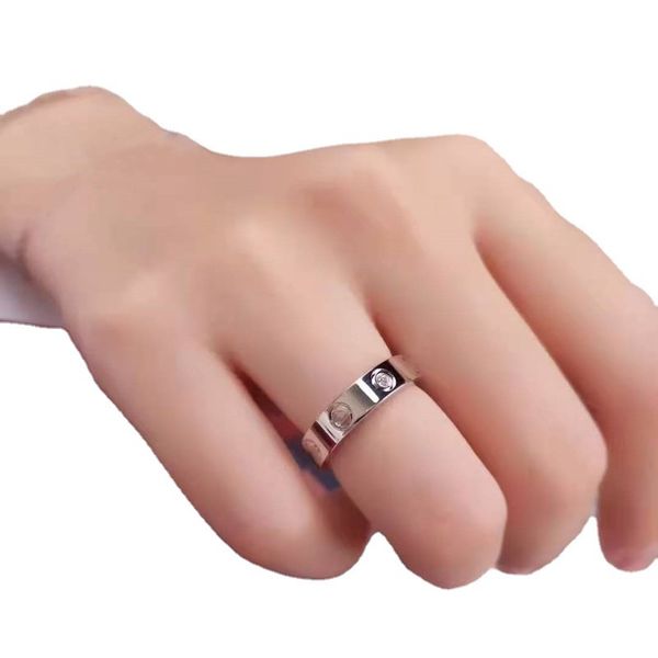 50%off 4mm 5mm titanium steel silver love ring men and women rose gold jewelry for lovers couple rings gift size
50%off 4mm 5mm titanium steel silver love ring men and women rose gold jewelry for lovers couple rings gift size