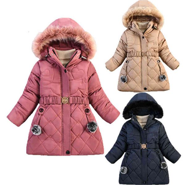 winter thick warm keep long style girls coat imitation fur collar plushball decoration hooded heavy outerwear for children j220718, Blue;gray
winter thick warm keep long style girls coat imitation fur collar plushball decoration hooded heavy outerwear for children j220718, Blue;gray