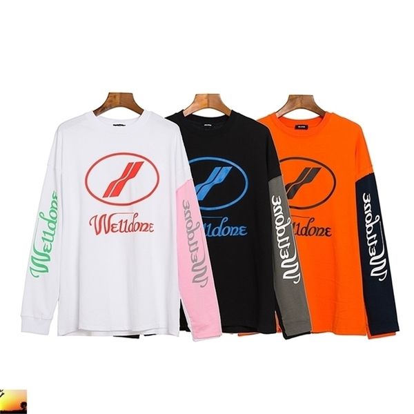 well done casual long sleeve t-shirt men women patchwork t shirt we 11 letter printing t-shirts 210420, White;black
well done casual long sleeve t-shirt men women patchwork t shirt we 11 letter printing t-shirts 210420, White;black