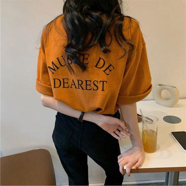 women's t-shirt woman tshirt fashion letters print short sleeve o neck summer casual loose t shirtswomen's, White
women's t-shirt woman tshirt fashion letters print short sleeve o neck summer casual loose t shirtswomen's, White