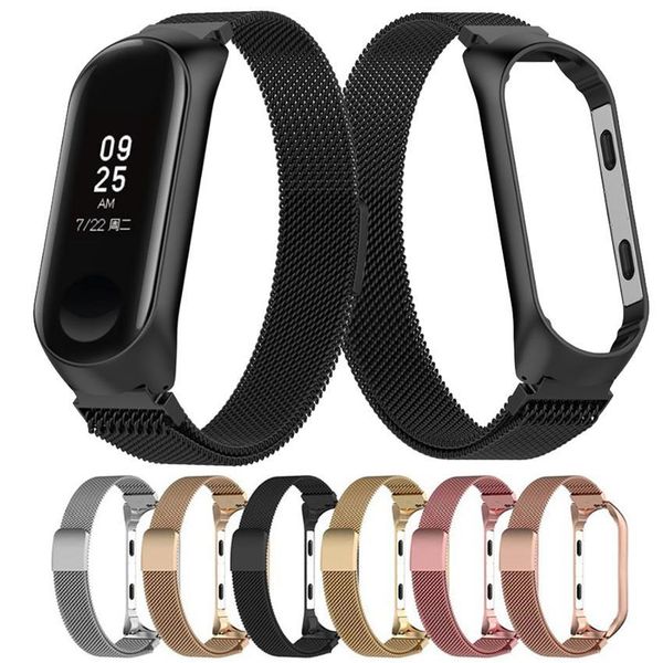 milanese loop magnetic stainless steel band strap for xiaomi mi band 3 miband 4 smart wristbands replacement wrist straps belt sy222, Black;brown
milanese loop magnetic stainless steel band strap for xiaomi mi band 3 miband 4 smart wristbands replacement wrist straps belt sy222, Black;brown