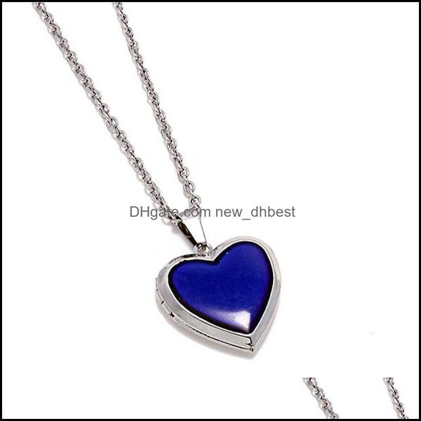 pendant necklaces romantic po frame necklace mood love heart crystal chain temperature change color emotion feeling newdhbe newdhdhz3f, Silver
pendant necklaces romantic po frame necklace mood love heart crystal chain temperature change color emotion feeling newdhbe newdhdhz3f, Silver