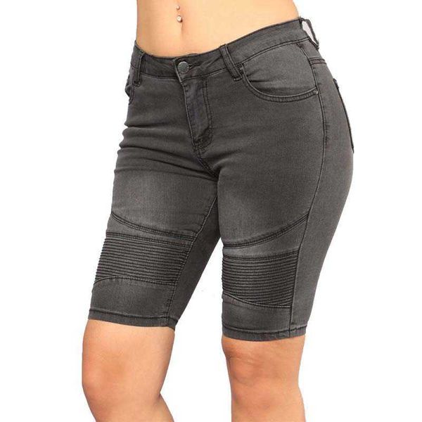 skinny jeans women biker short jeans knee length casual mid waist casual slim fit female trousers, Blue
skinny jeans women biker short jeans knee length casual mid waist casual slim fit female trousers, Blue