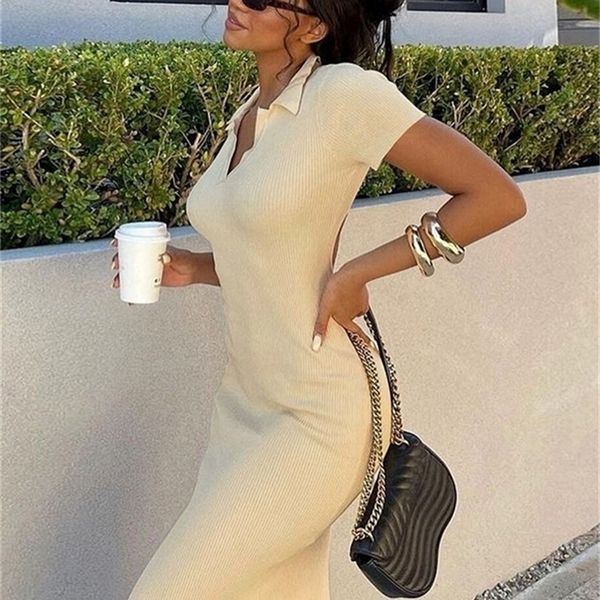 cute elegant knitted short sleeve bodycon maxi dress women summer backless bandage streetwear solid stretch lady dresses 220705, Black;gray
cute elegant knitted short sleeve bodycon maxi dress women summer backless bandage streetwear solid stretch lady dresses 220705, Black;gray