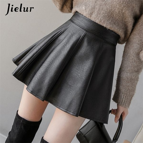 jielur pu pleated skirt autumn women solid color leather winter s womens slim high waist saia faldas chic zipper mini 220408, Black
jielur pu pleated skirt autumn women solid color leather winter s womens slim high waist saia faldas chic zipper mini 220408, Black