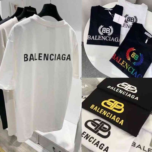 designer balencaigashirt paris fashion brand b wheat ear crown wave letter pure cotton t-shirt loose men's and women's lovers', White;black
designer balencaigashirt paris fashion brand b wheat ear crown wave letter pure cotton t-shirt loose men's and women's lovers', White;black