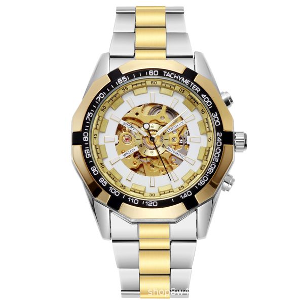 longlux watch men's automatic hollow out mechanical watch waterproof student trend, Slivery;brown
longlux watch men's automatic hollow out mechanical watch waterproof student trend, Slivery;brown