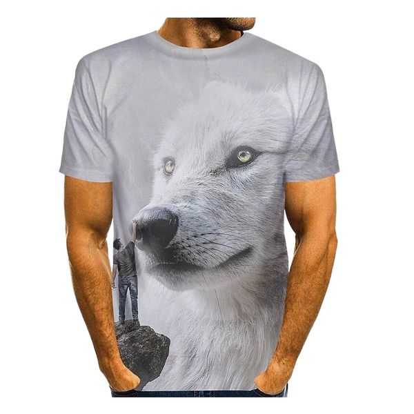 men's daily t shirt shirt 3d print graphic wolf animal plus size print short sleeve basic chic & modern designer exaggerated round nec, White;black
men's daily t shirt shirt 3d print graphic wolf animal plus size print short sleeve basic chic & modern designer exaggerated round nec, White;black