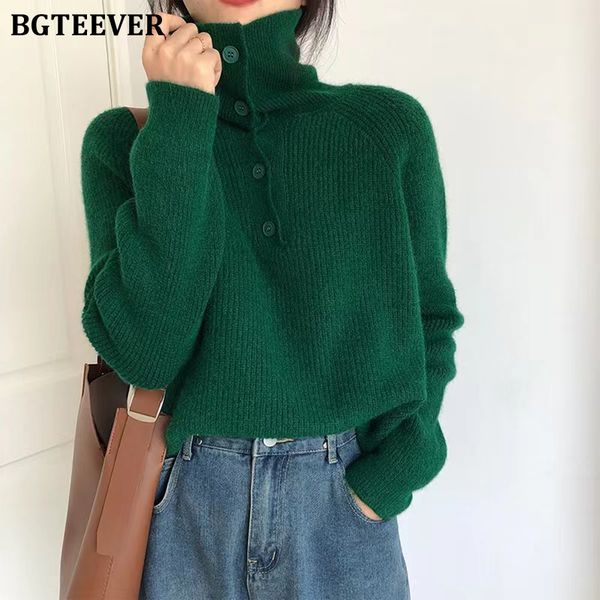 thicken warm knitted turtleneck sweaters for women casual loose buttons female pullovers 2021 winter knitwear, White;black
thicken warm knitted turtleneck sweaters for women casual loose buttons female pullovers 2021 winter knitwear, White;black