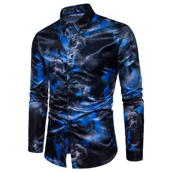 the spring and autumn new shirt casual fashion penetrates the matching color printed long-sleeve, White;black
the spring and autumn new shirt casual fashion penetrates the matching color printed long-sleeve, White;black