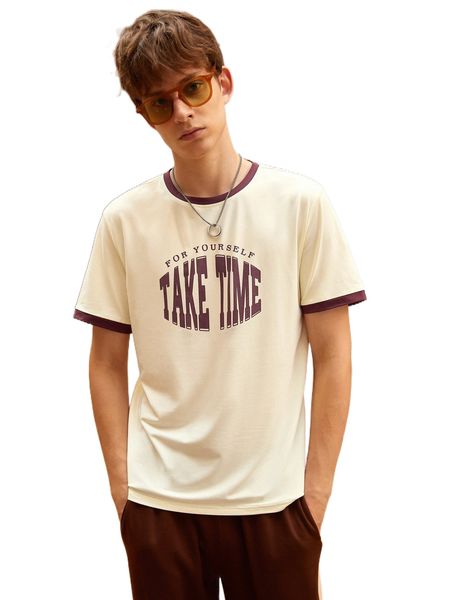 men letter graphic ringer tee x3hk#, White;black
men letter graphic ringer tee x3hk#, White;black