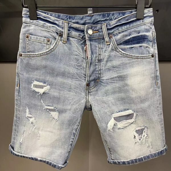 ss22 new summer coolguy type skinny button fly mens shorts jeans d068-70 micro-stretch denim desinger slim fit make shabby holes men, Blue
ss22 new summer coolguy type skinny button fly mens shorts jeans d068-70 micro-stretch denim desinger slim fit make shabby holes men, Blue