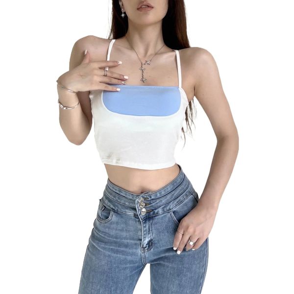 amazon cross-border foreign trade women's 2022 summer new european and american ins contrast color bottoming slim camisole b5x5#, White
amazon cross-border foreign trade women's 2022 summer new european and american ins contrast color bottoming slim camisole b5x5#, White