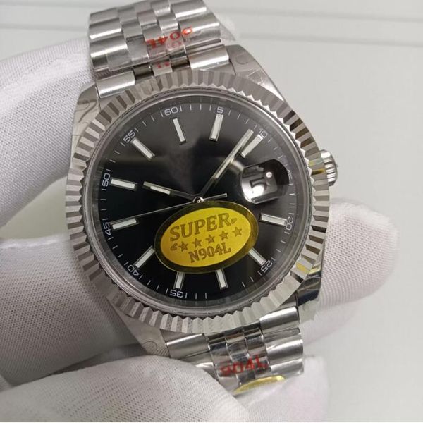 r super n factory watch 904l steel men's 41mm 126334 jubilee bracelet fluted bezel black dial white blue grey 126300 noobf eta 2813 mov, Slivery;brown
r super n factory watch 904l steel men's 41mm 126334 jubilee bracelet fluted bezel black dial white blue grey 126300 noobf eta 2813 mov, Slivery;brown