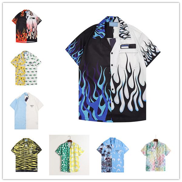 luxurys designers men dress shirts set new bberry summer casual printed hawaiian shirt homme short male printing dress suit sets plus size, White;black
luxurys designers men dress shirts set new bberry summer casual printed hawaiian shirt homme short male printing dress suit sets plus size, White;black