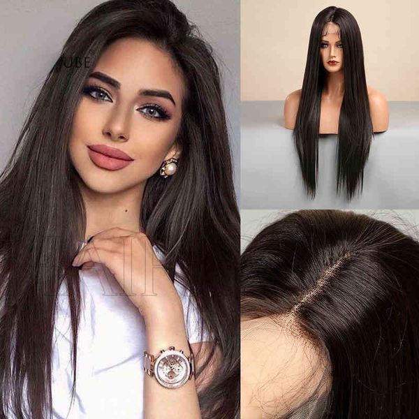 nxy wigs new front lace black brown partial split long straight hair women's wig full head cover wigs220530
nxy wigs new front lace black brown partial split long straight hair women's wig full head cover wigs220530