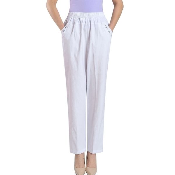 middle aged women casual straight female loose elegant fashion spring summer elastic waist solid color pants plus size 4xl y200418, Black;white
middle aged women casual straight female loose elegant fashion spring summer elastic waist solid color pants plus size 4xl y200418, Black;white