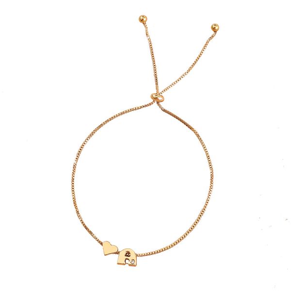 fashion designers accessories european and american new simple golden box chain copper bead shrink adjustment 26 english letter accessories, Silver
fashion designers accessories european and american new simple golden box chain copper bead shrink adjustment 26 english letter accessories, Silver