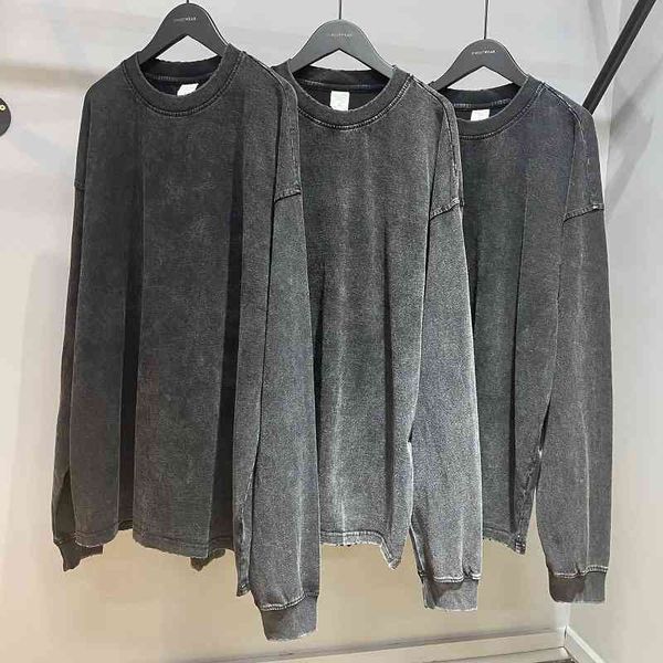 men's t-shirts spring and autumn oversize loose wash used long sleeved t-shirt men's women's worn edge hole bottomed uz6d, White;black
men's t-shirts spring and autumn oversize loose wash used long sleeved t-shirt men's women's worn edge hole bottomed uz6d, White;black