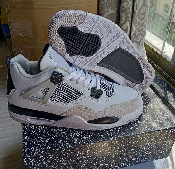 delivered (10 days) nice kicks 4 military black 4s men sports shoes white black-neutral grey mens womens trainers basketball sneakers dh6927
delivered (10 days) nice kicks 4 military black 4s men sports shoes white black-neutral grey mens womens trainers basketball sneakers dh6927