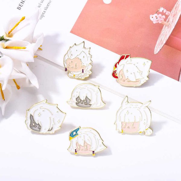 animation film and television two-dimensional light encounter series alloy badge cartoon cute little head paint badge, Gray
animation film and television two-dimensional light encounter series alloy badge cartoon cute little head paint badge, Gray