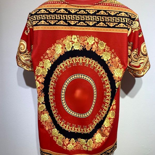 tide brand men's t-shirt v22aki court floral baroque fan family round neck t-shirt short-sleeved high quality, White;black
tide brand men's t-shirt v22aki court floral baroque fan family round neck t-shirt short-sleeved high quality, White;black