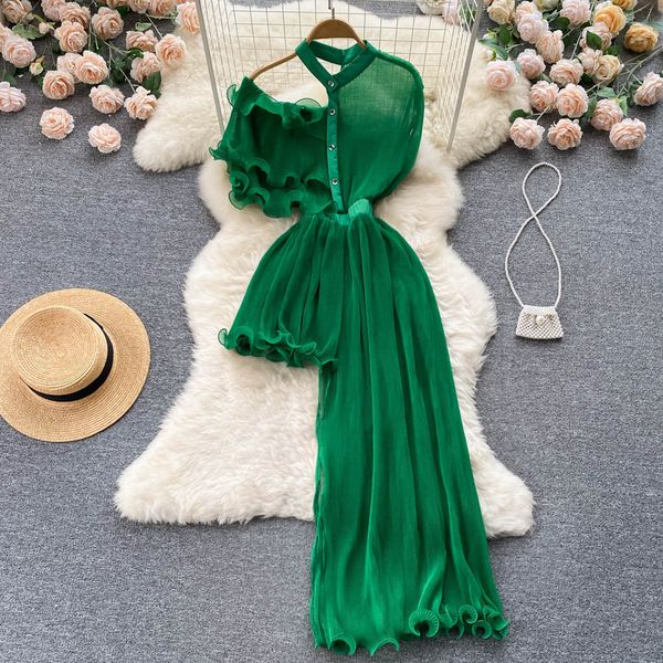 tree fungus dress summer women hollow out fashion solid single breasted ladeis chic ruffled dresses 2022, Black;gray
tree fungus dress summer women hollow out fashion solid single breasted ladeis chic ruffled dresses 2022, Black;gray