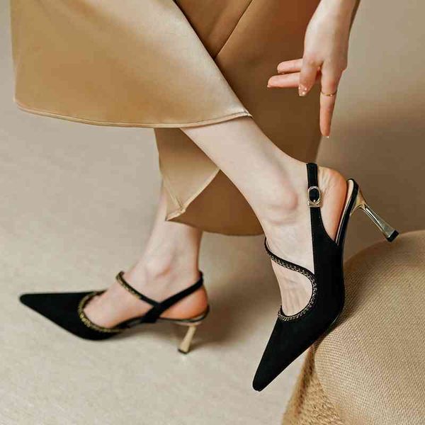 sandals elegant intellectual feminine afterair sandals summer pointed thin heel simple women ml0t, Black
sandals elegant intellectual feminine afterair sandals summer pointed thin heel simple women ml0t, Black