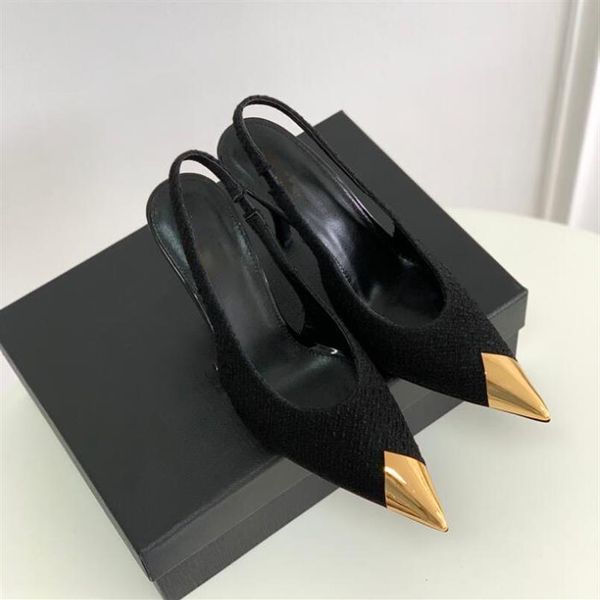 2022 luxury designer aw chain heel women sandals leather high heels pointed toe sandals 35-40320r, Black
2022 luxury designer aw chain heel women sandals leather high heels pointed toe sandals 35-40320r, Black