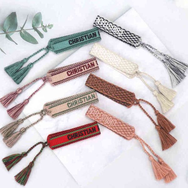 fashion brand classic bangles bracelets luxury women men handmade signature embroidered woven tassel adjustable bracelet jewelry friendship, Black
fashion brand classic bangles bracelets luxury women men handmade signature embroidered woven tassel adjustable bracelet jewelry friendship, Black
