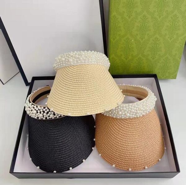 women's imitation pearl empty straw sun hat casual summer beach designer hats wide brim sunscreen outdoor sports cap outdoor caps, Blue;gray
women's imitation pearl empty straw sun hat casual summer beach designer hats wide brim sunscreen outdoor sports cap outdoor caps, Blue;gray