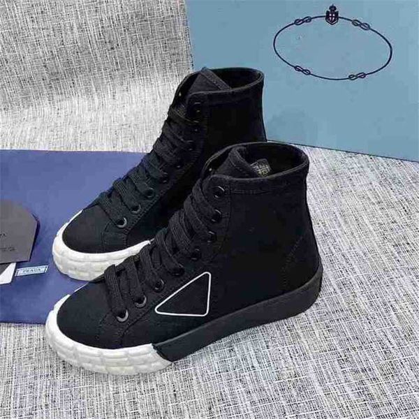 fashion high low canvas sneakers p wheel stitching lerren stylist shoes cassetta flat men women casual shoe fabric runner trainers, Black 
fashion high low canvas sneakers p wheel stitching lerren stylist shoes cassetta flat men women casual shoe fabric runner trainers, Black