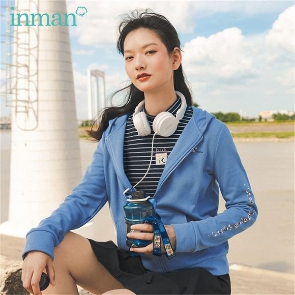 inman autumn winter arrival fresh female embroidered hooded long sleeve zipper cotton jacket sweatshirt 201216, Black
inman autumn winter arrival fresh female embroidered hooded long sleeve zipper cotton jacket sweatshirt 201216, Black