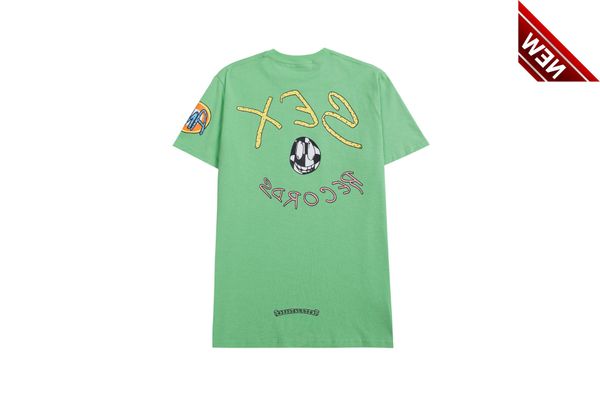 2022ss trendy ch graffiti mboy letter print green loose men's and women's cross sanskrit short sleeve tee shirt, White;black
2022ss trendy ch graffiti mboy letter print green loose men's and women's cross sanskrit short sleeve tee shirt, White;black