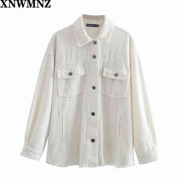 xnwmnz za white corduroy jackets women winter autumn coats plus size overcoats female big cute girls overshirt 210513, Black;brown
xnwmnz za white corduroy jackets women winter autumn coats plus size overcoats female big cute girls overshirt 210513, Black;brown