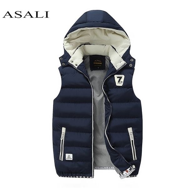 hooded men winter 2020 fleece vest male thick warm waistcoat cotton casual soft vests mens windproof sleeveless jacket parkas lj201013, Black;brown
hooded men winter 2020 fleece vest male thick warm waistcoat cotton casual soft vests mens windproof sleeveless jacket parkas lj201013, Black;brown