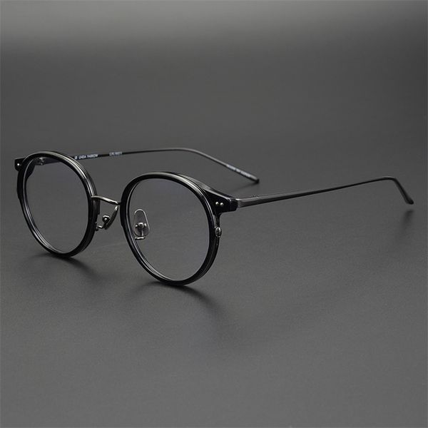 50% off factory outlet sale pure hand-made artistic spectacle frame men's thickened plate glasses women's round frame wide face ti, White;black
50% off factory outlet sale pure hand-made artistic spectacle frame men's thickened plate glasses women's round frame wide face ti, White;black