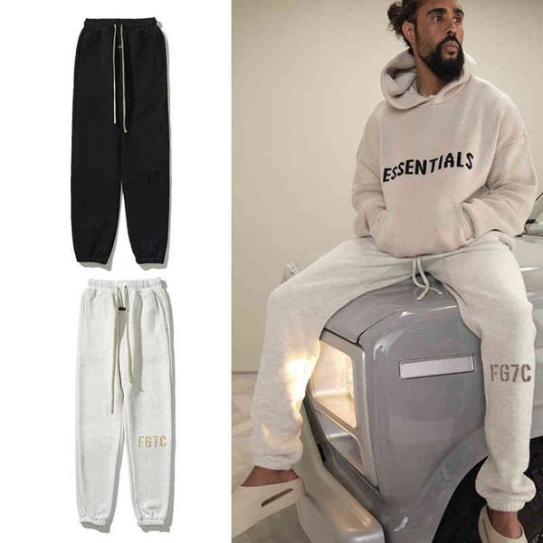men's pants ss autumn and winter high street fog double line 7c flocking letter casual pants men's women's hip-hop sweatpants, Black
men's pants ss autumn and winter high street fog double line 7c flocking letter casual pants men's women's hip-hop sweatpants, Black