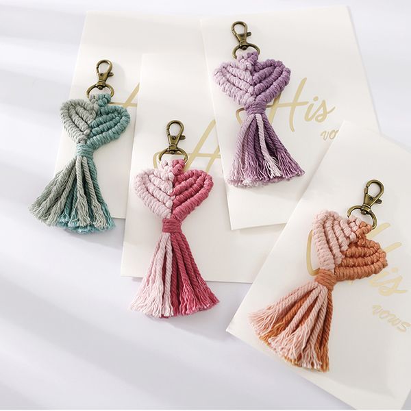 customized foreign trade keychain bag hand-woven peach heart braided rope tassel creative gift bag pendant multi-color optional, Red;blue
customized foreign trade keychain bag hand-woven peach heart braided rope tassel creative gift bag pendant multi-color optional, Red;blue