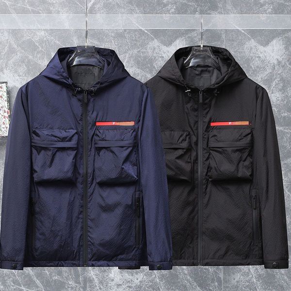 luxury quality designer jacket p home recycled nylon fabric large pocket seamless glued zipper jackets fall new men's hooded trench coa, Black;brown
luxury quality designer jacket p home recycled nylon fabric large pocket seamless glued zipper jackets fall new men's hooded trench coa, Black;brown