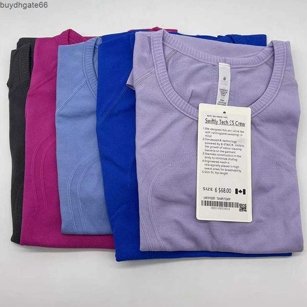 lu's women t shirts short sleeve yoga quick dry breathable sports running nylon high elastic fabric top, White
lu's women t shirts short sleeve yoga quick dry breathable sports running nylon high elastic fabric top, White