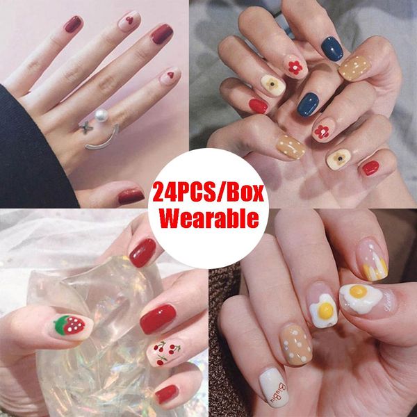 cartoon kid nail acrylic candy full cover press on nails for kids false children art girls, Red;gold
cartoon kid nail acrylic candy full cover press on nails for kids false children art girls, Red;gold
