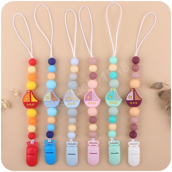 baby pacifier holders chain clips creative cartoon silicone sailboat teething beads infant feeding newborn practice toys
baby pacifier holders chain clips creative cartoon silicone sailboat teething beads infant feeding newborn practice toys