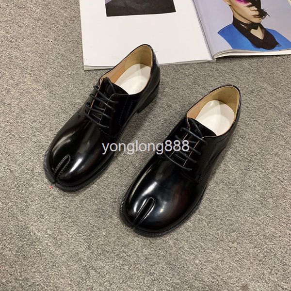 dress shoes high end european small leather shoes women's british style spring and summer color polished split toe lace up single, Black
dress shoes high end european small leather shoes women's british style spring and summer color polished split toe lace up single, Black