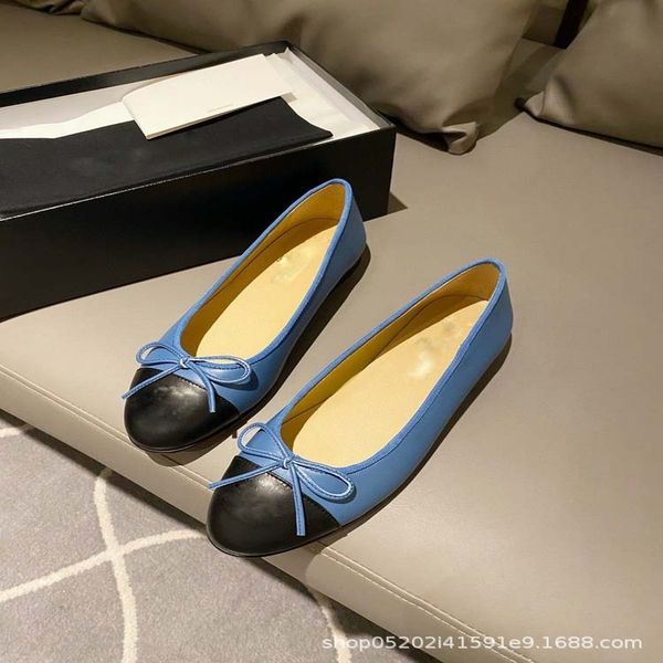 sandals spring version of fragrant ballet shoes flat classic sheepskin bow color matching single women's round head, Black
sandals spring version of fragrant ballet shoes flat classic sheepskin bow color matching single women's round head, Black
