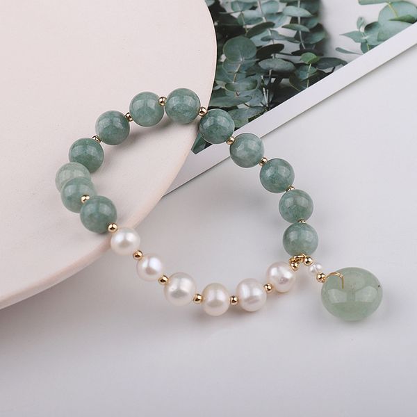 ethnic wind myanmar jade natural freshwater pearl bracelet women's safety buckle pendant beaded bracelet, Black
ethnic wind myanmar jade natural freshwater pearl bracelet women's safety buckle pendant beaded bracelet, Black