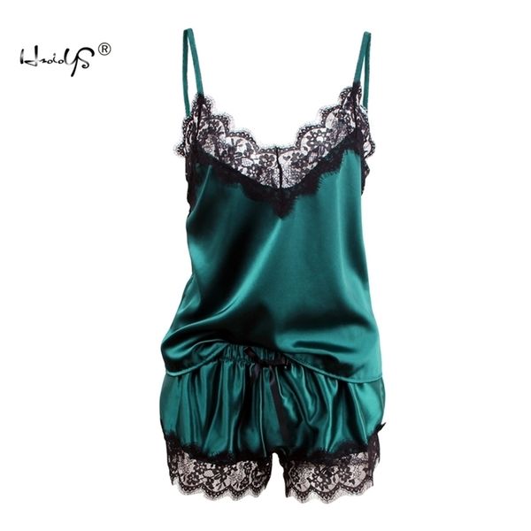 women's sleepwear satin pajama set white lace v-neck pyjamas sleeveless cute cami and shorts 210713, Black;red
women's sleepwear satin pajama set white lace v-neck pyjamas sleeveless cute cami and shorts 210713, Black;red