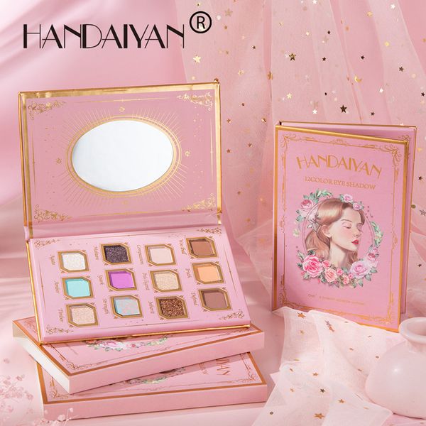 handaiyan new 12 colors eyeshadow palette with mirror rich vivid color glowing highlighters glitter matte shades makeup powder eye shadow wi
handaiyan new 12 colors eyeshadow palette with mirror rich vivid color glowing highlighters glitter matte shades makeup powder eye shadow wi