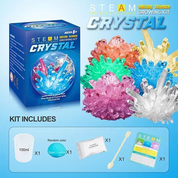 crystal growing science experimental kit novelty toys easy diy stem toy lab experiment specimens educational gift for kids teens boys
crystal growing science experimental kit novelty toys easy diy stem toy lab experiment specimens educational gift for kids teens boys