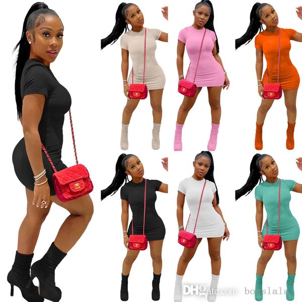 casual sport dresses women's pit stripe fabric solid color short sleeve straight tube dress high elasticity clothes, Black;gray
casual sport dresses women's pit stripe fabric solid color short sleeve straight tube dress high elasticity clothes, Black;gray